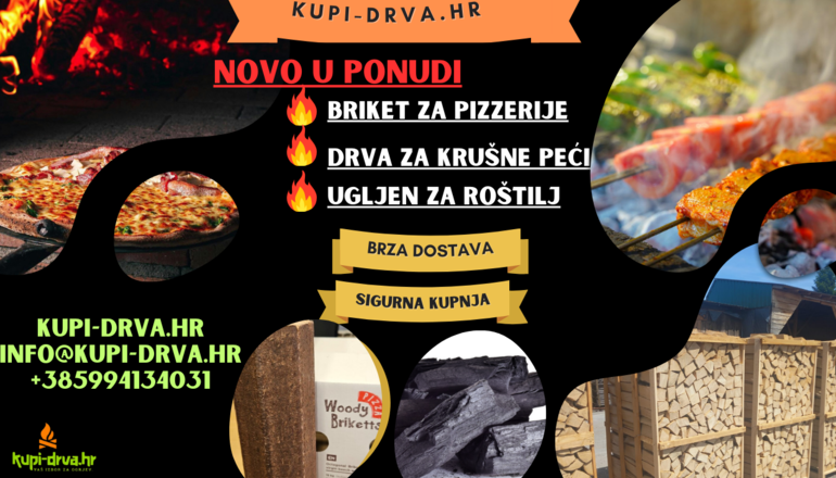 DRVA I BRIKET ZA PIZZERIJE