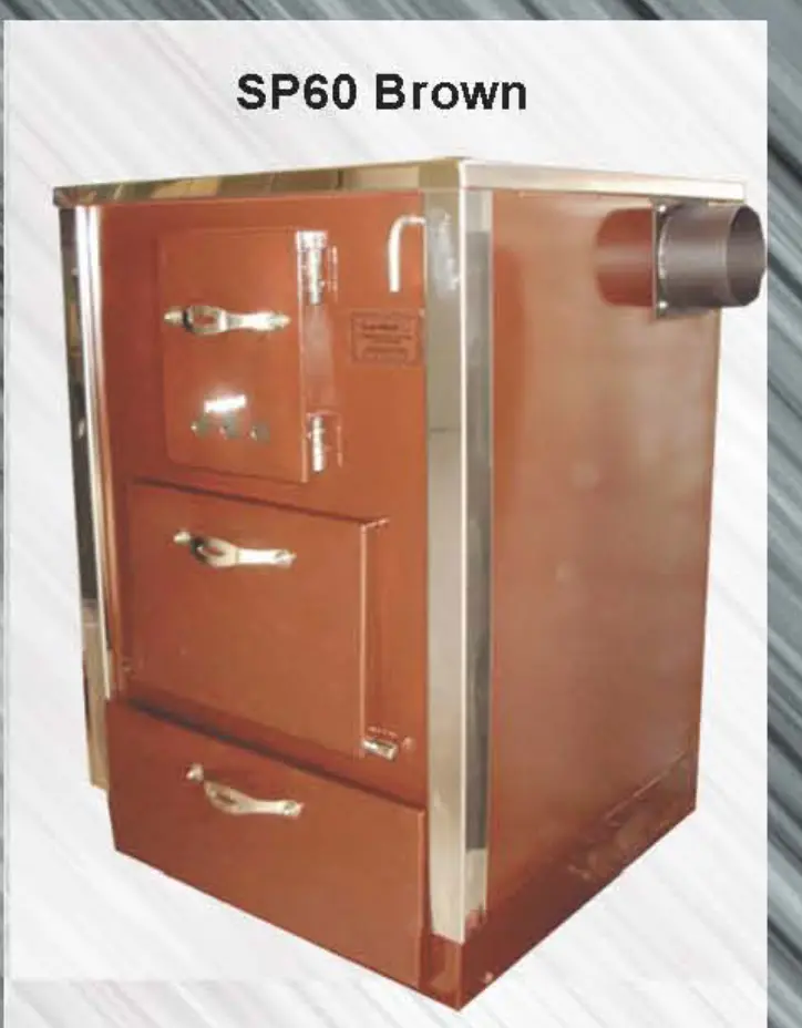 SP 60 brown - 10kW (D-60cm-Š-60cm V-85cm)